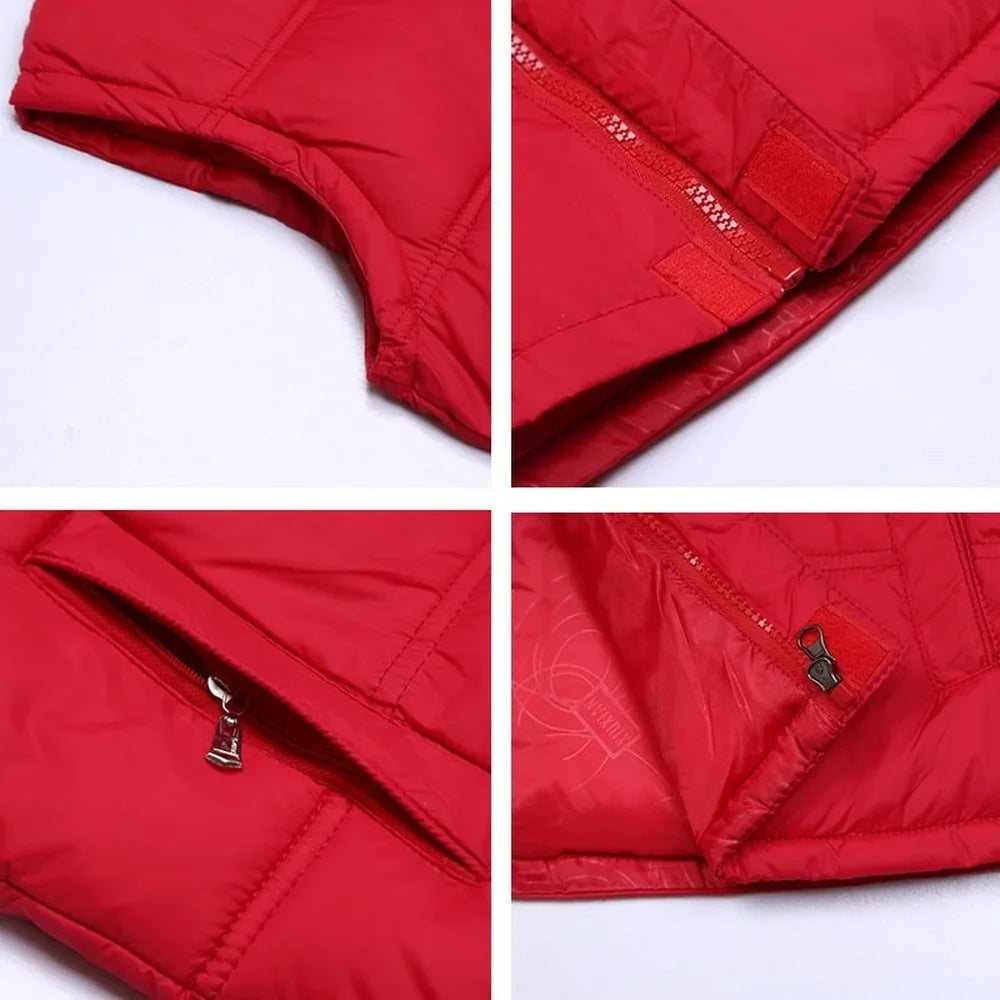 2021 Bestseller Winter Mens Cotton Vest Coats  Mandarin Collar Men Warm Windbreak Casual Waistcoat Plus Size XL-5XL 4 Color ATFH
