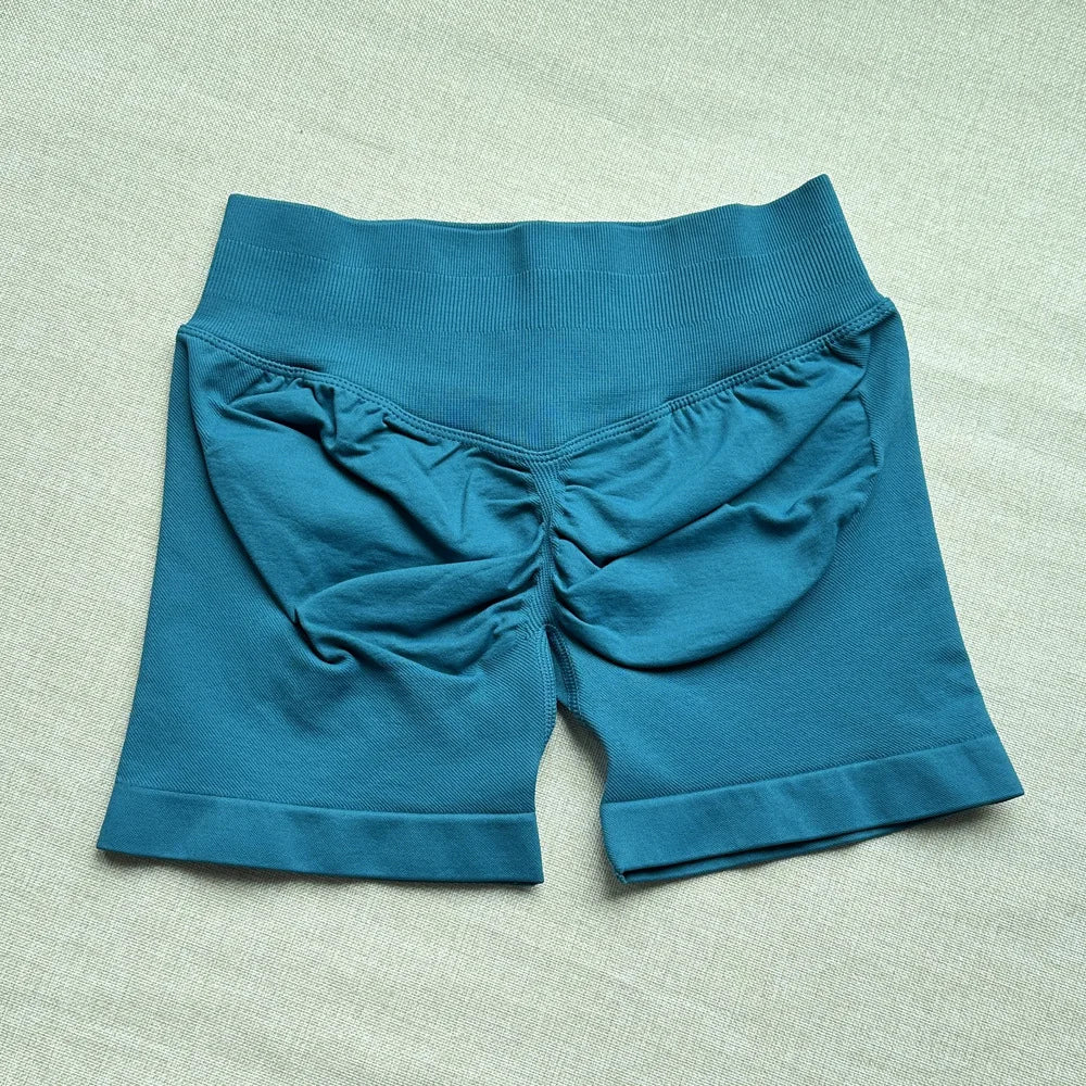 Seamless Yoga Workout Shorts for Women Low Waist Butt Lift Biker Shorts Gym Fitness Activewear Sports Training Shorts