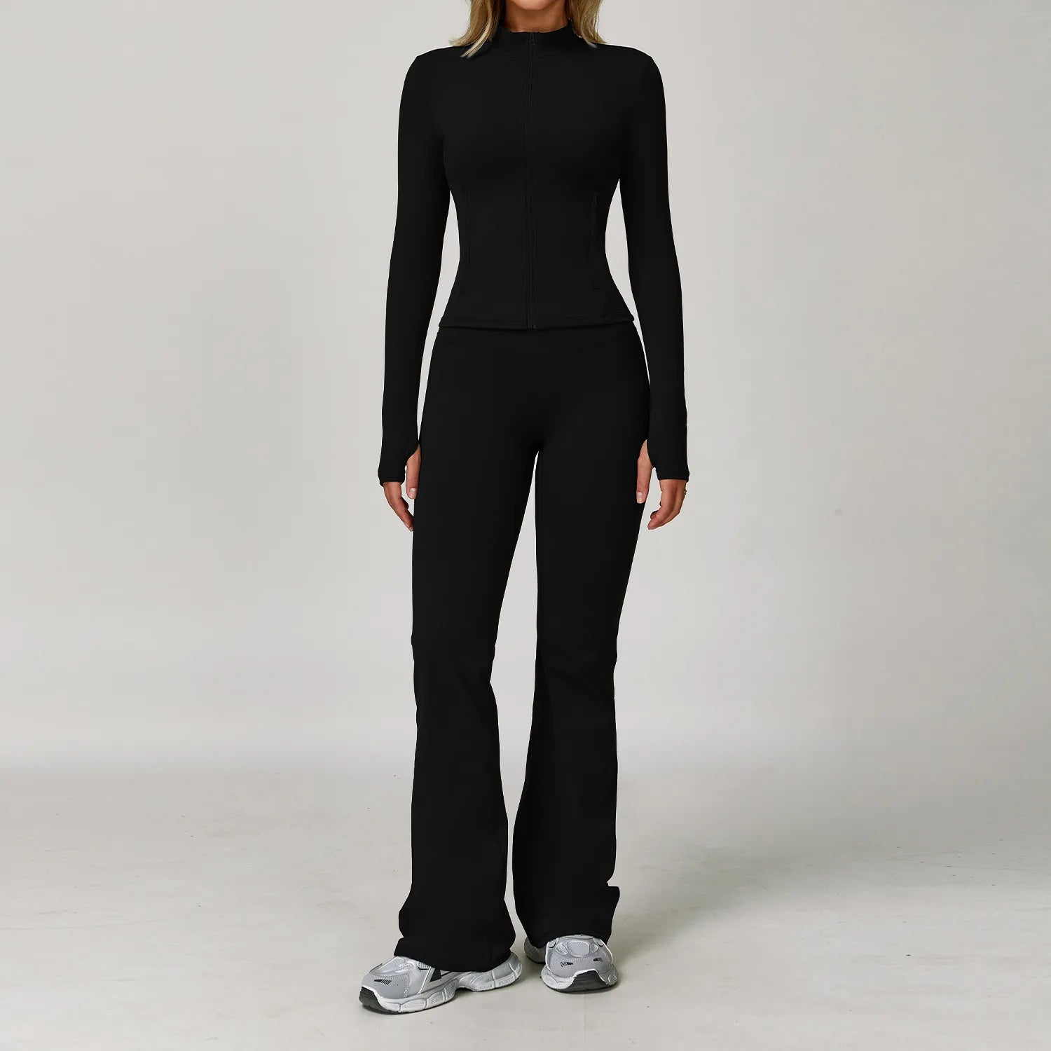 2/3PCS Yoga Suit Sports Set Gym Set Women Tracksuit Running Workout Clothes Long Sleeve Sports Bra Athletic Wear Yoga Clothing - ATFH