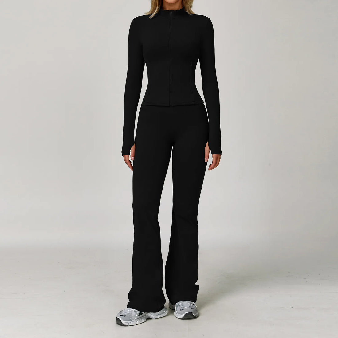2/3PCS Yoga Suit Sports Set Gym Set Women Tracksuit Running Workout Clothes Long Sleeve Sports Bra Athletic Wear Yoga Clothing - ATFH