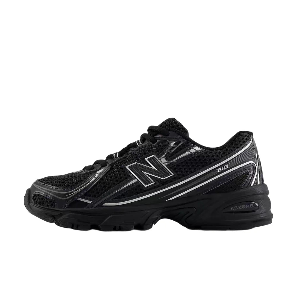 New Balance NB740 Unisex Low-Top Cushioned Running Shoes – Black, Soft & Comfortable, Non-Slip, Durable GR740BM