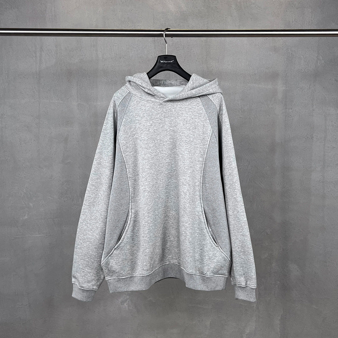 2025 Autumn Winter American Curved Colorblock Fleece Hoodie Men Streetwear Pullover Hoodies Long Sleeve with Pocket Oversized - ATFH