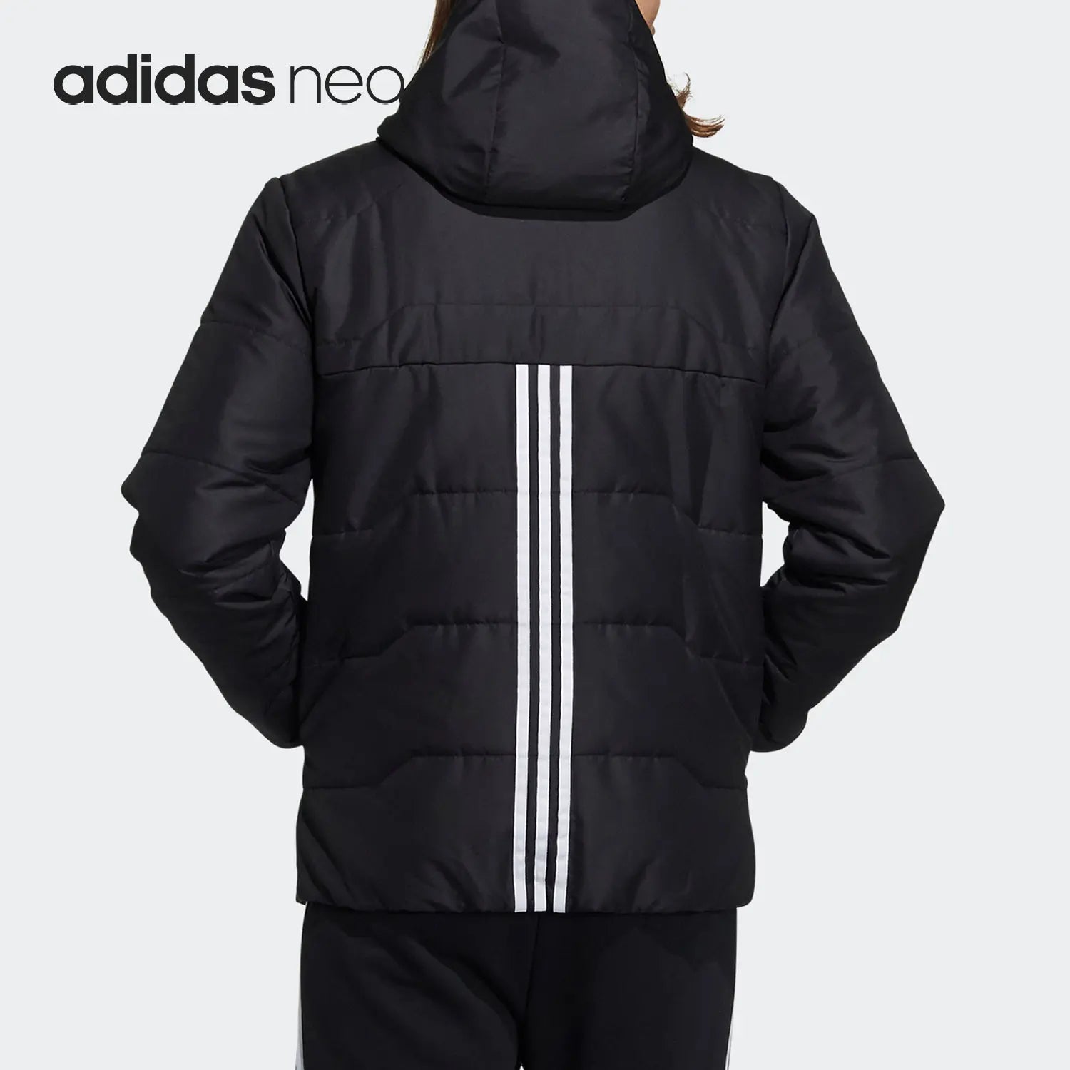 Adidas genuine Neo men's sports warm hooded cotton jacket H45236