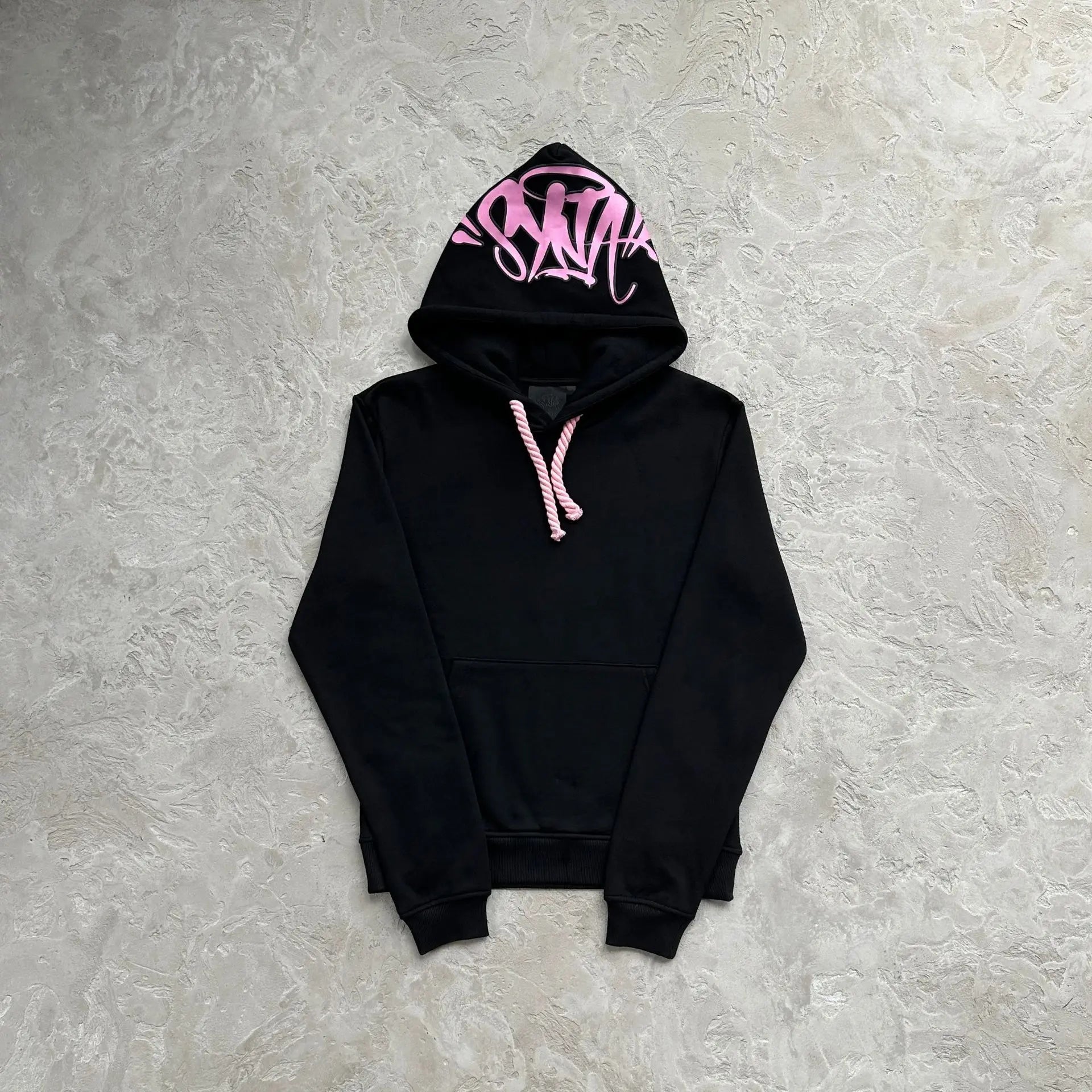 Synaworld Trendy Autumn-Winter Sporty Casual Hip-Hop Loose Fleece Hooded Sweatshirt