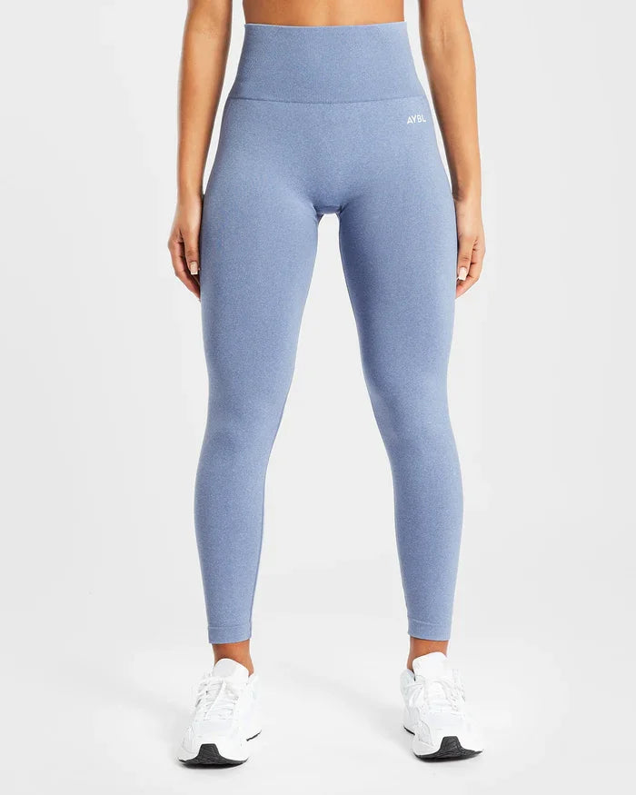 Trendy Leggings Scrunch Seamless Yoga Women Legging Gym Sports Pants Low Ribbed Band High Stretch Fitness Tights Pant - ATFH