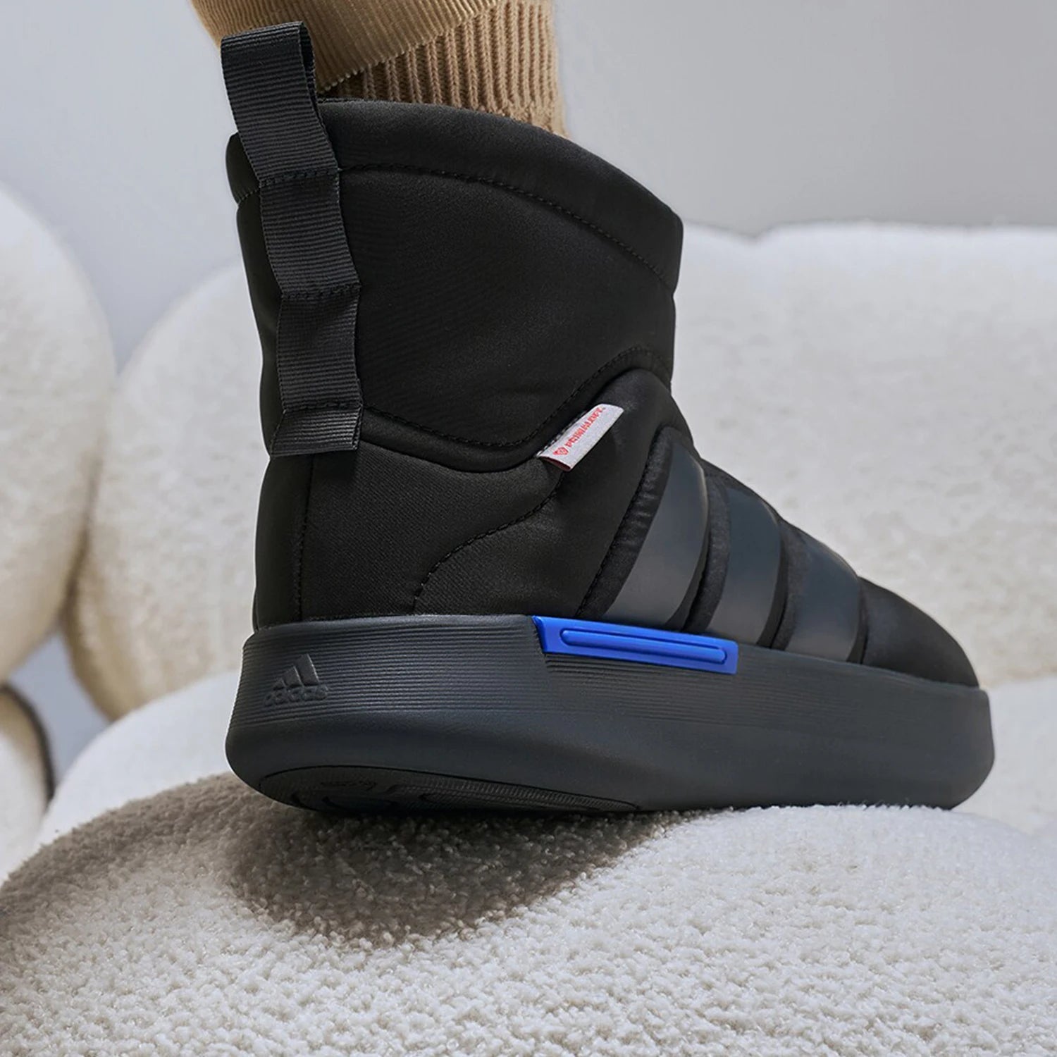 Adidas Official New Men's and Women's Warm Anti-Slip High-Top Casual Shoes JR0067 ATFH
