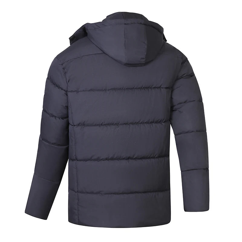 Hooded Quality Winter Breadwear Parkas Coat Men's Trendy Cotton Jacket Trendy Brand Cotton Jacket Large Loose Windproof Coat