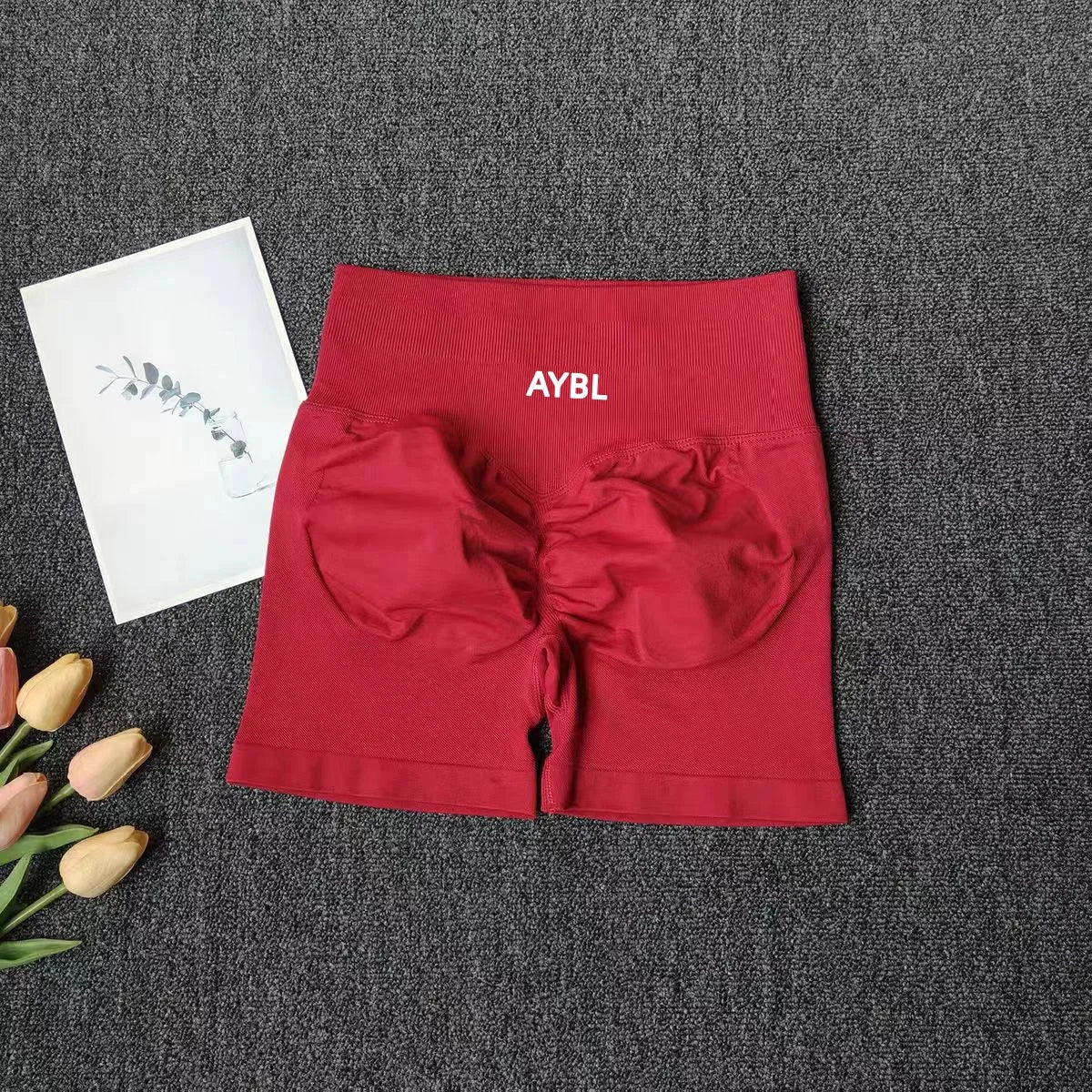 Short De Sport Pour Femme, Sans Couture, Uni, Blanc, Taille Haute, Effet Push-Up, Pour Le Yoga Et La Course à Pied