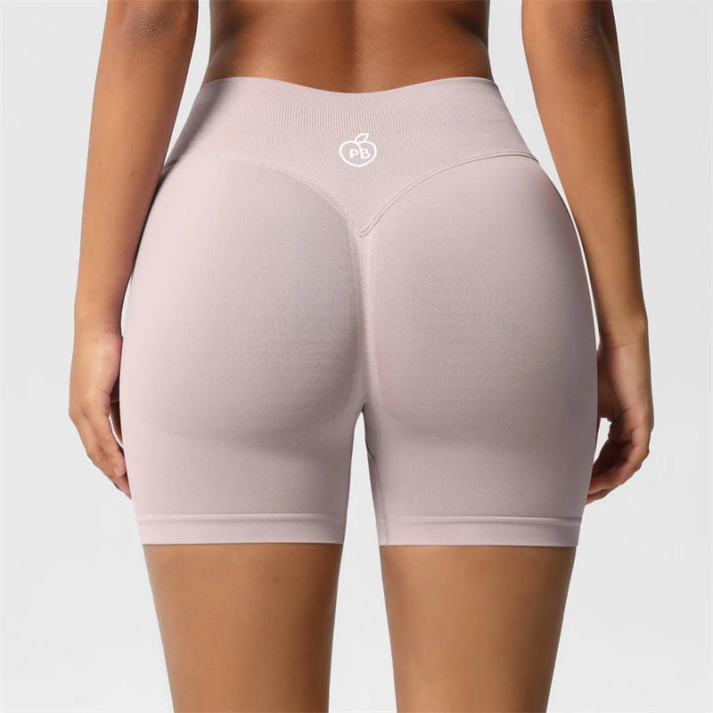 Women Bum Three Waist Sections Sports Shaping Shorts Seamless Sports Shorts For Women Cycling Jogging Fitness High Waist Push Up Tahsi Fashion House