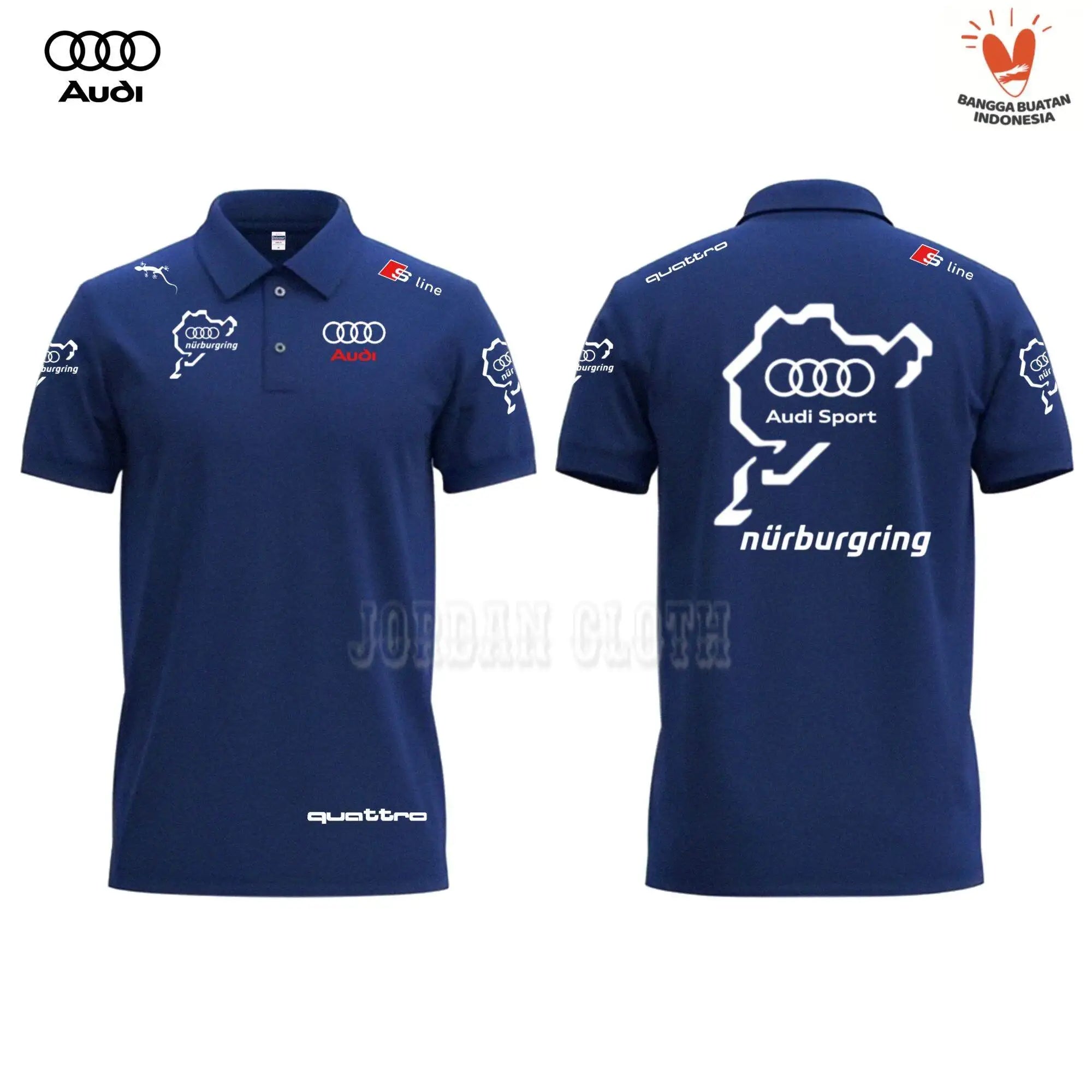 Polo Shirt T-shirt, Lapel, Audi Sport, N Ü Rburgring, Quattro, Fan, Fashion Polo Shirt T-shirt