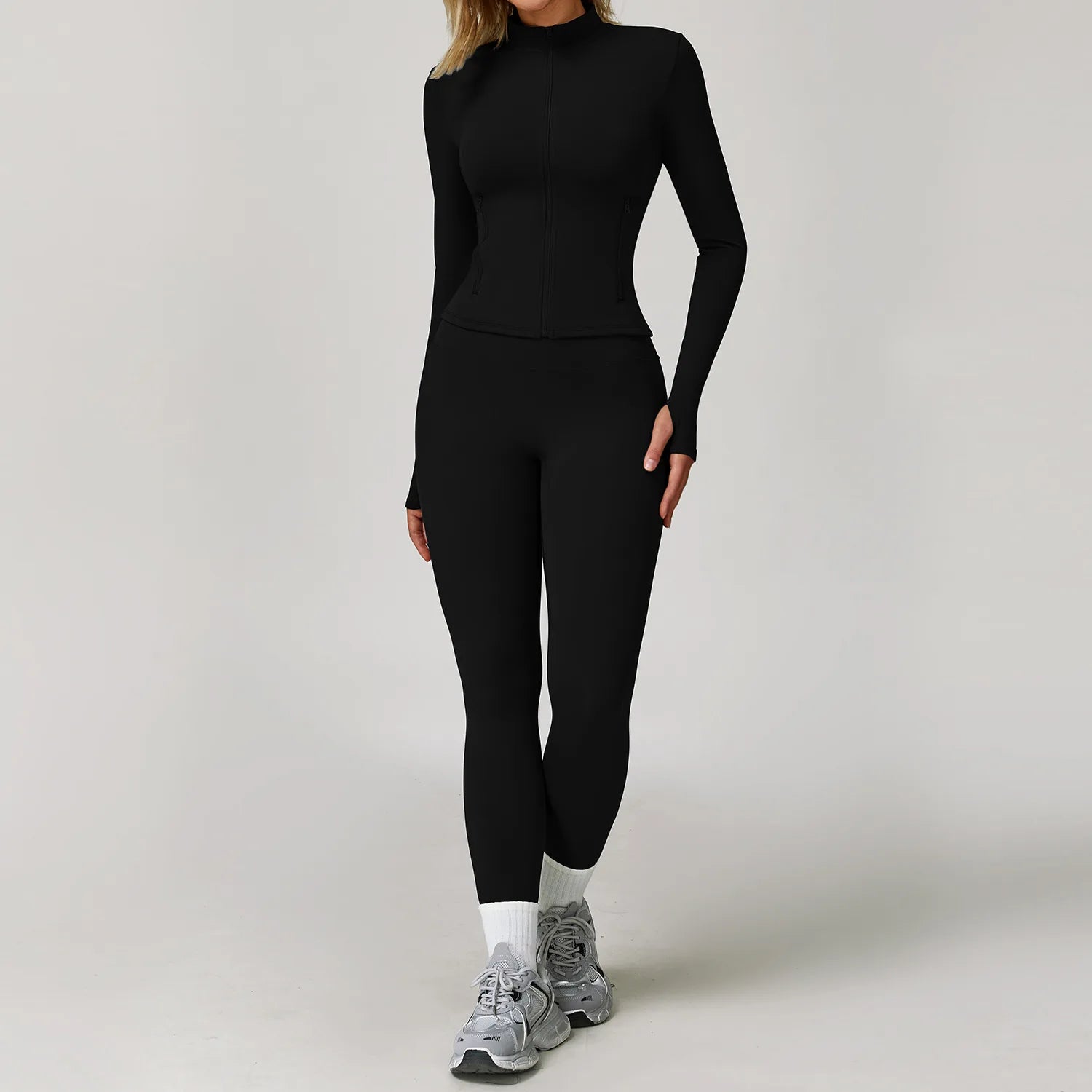 2/3PCS Yoga Suit Sports Set Gym Set Women Tracksuit Running Workout Clothes Long Sleeve Sports Bra Athletic Wear Yoga Clothing - ATFH