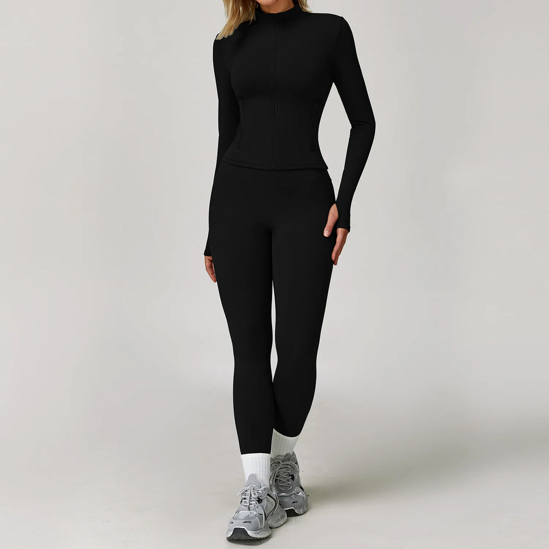 2/3PCS Yoga Suit Sports Set Gym Set Women Tracksuit Running Workout Clothes Long Sleeve Sports Bra Athletic Wear Yoga Clothing - ATFH