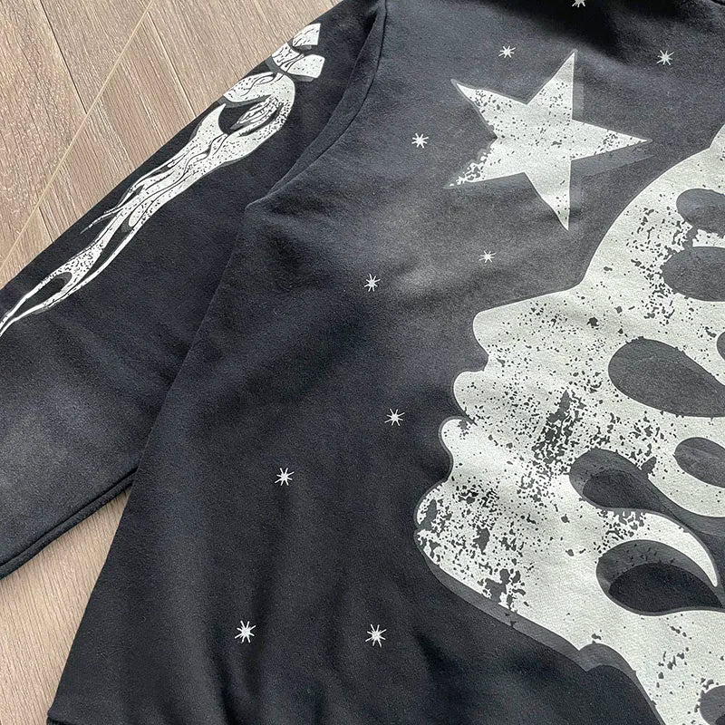HS flare  flame hoodie - ATFH