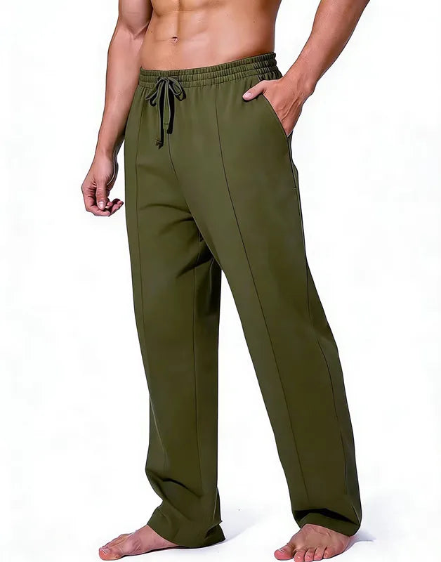 Hot selling Spring and Autumn men's fashionable casual solid color pants, loose tight rope straight leg pants