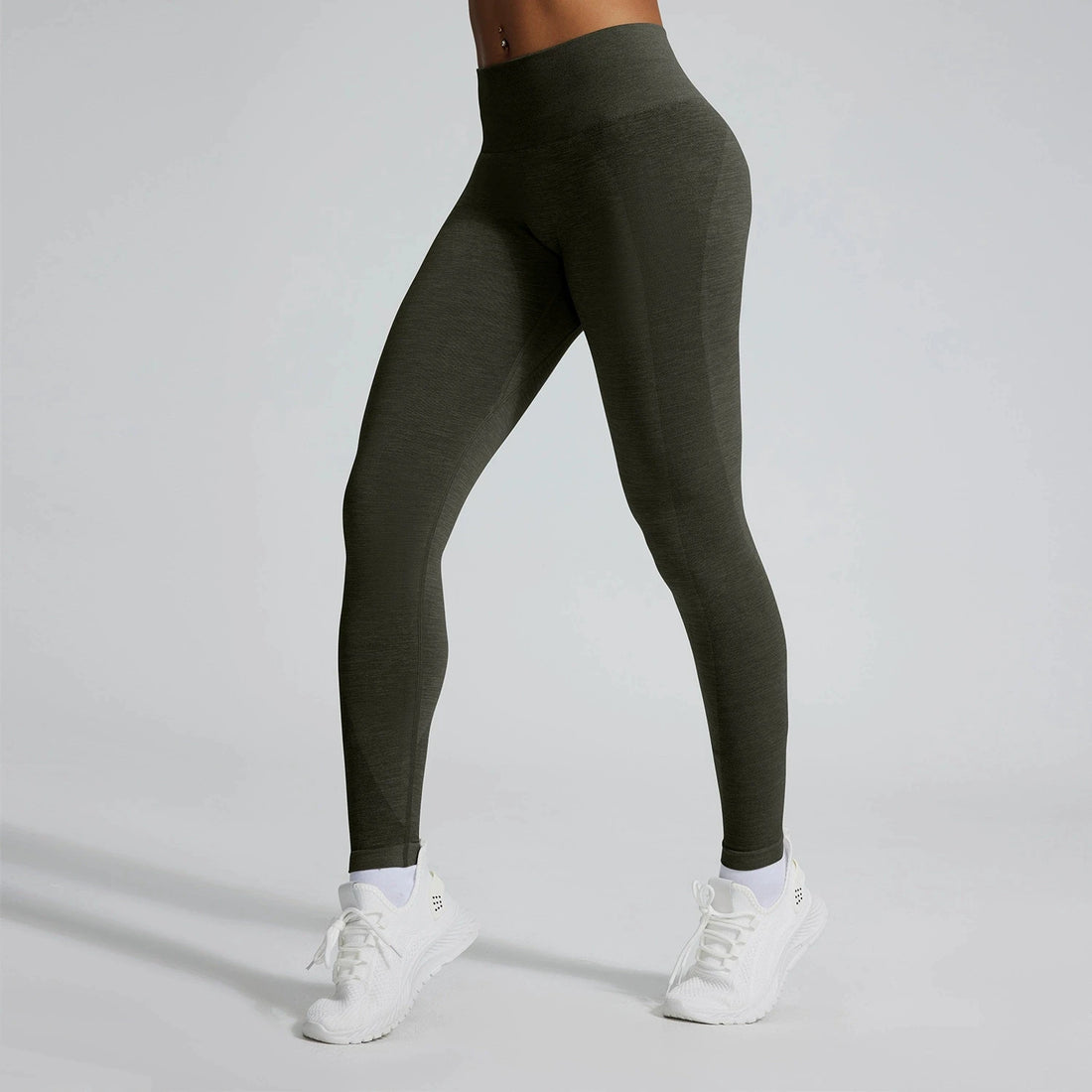 Seamless Stretch Sports Leggings Women's High Waisted Yoga Pants Gym Clothing Women Sexy Push Up Fitness Running Workout Tights - ATFH