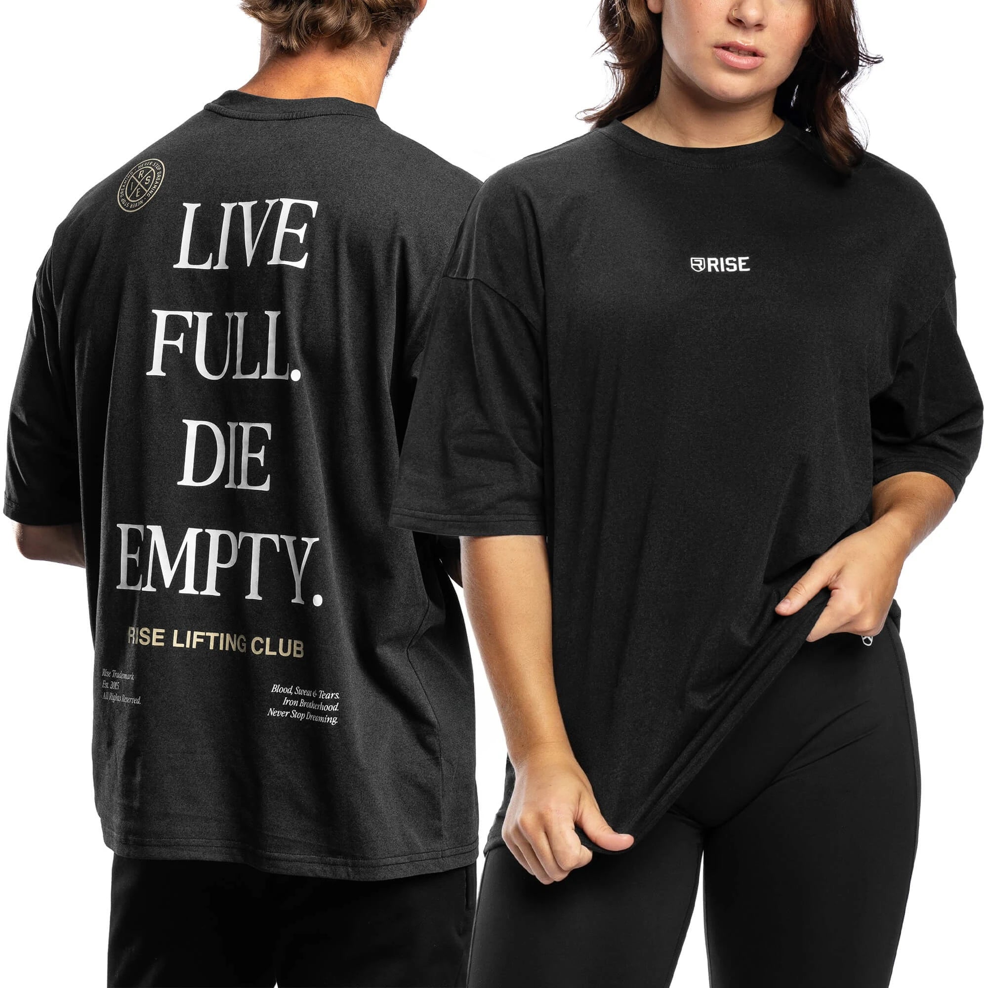 Die Empty Fitness Training Sports Trendy Casual T-Shirt Men's and Women's Luxury Brand Top ATFH