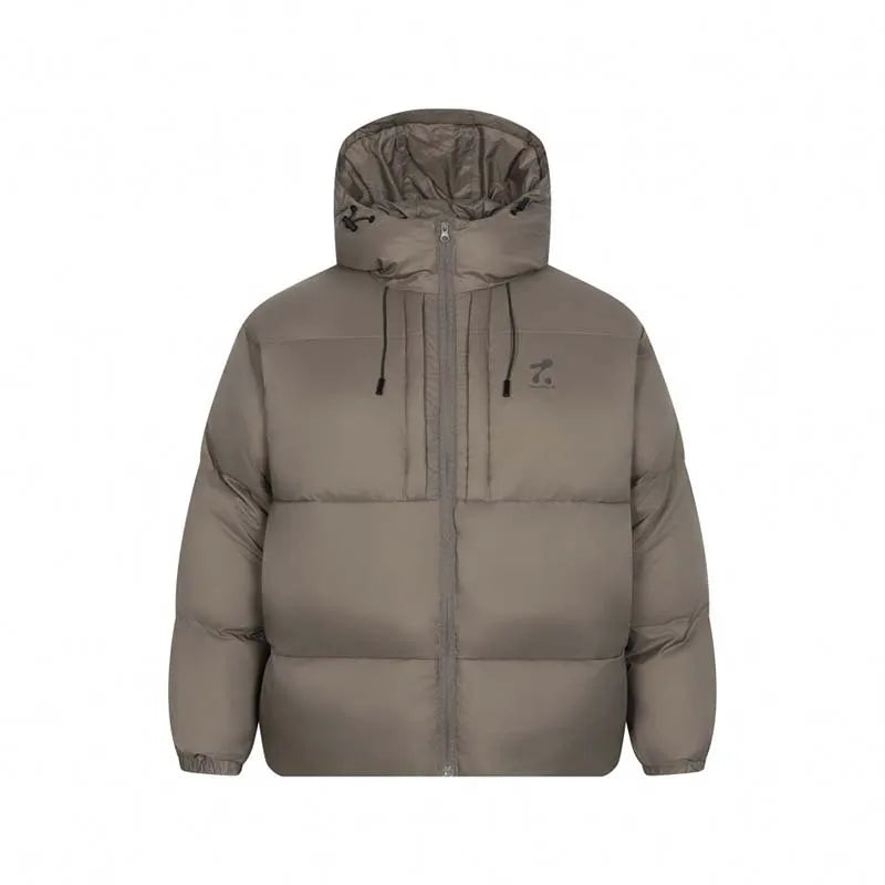 Men's Winter Warm Puffer Jacket Cotton Padded Thick Thermal Puffy Parkas Hooded Windproof Overcoat Warm Keeper Outerwear