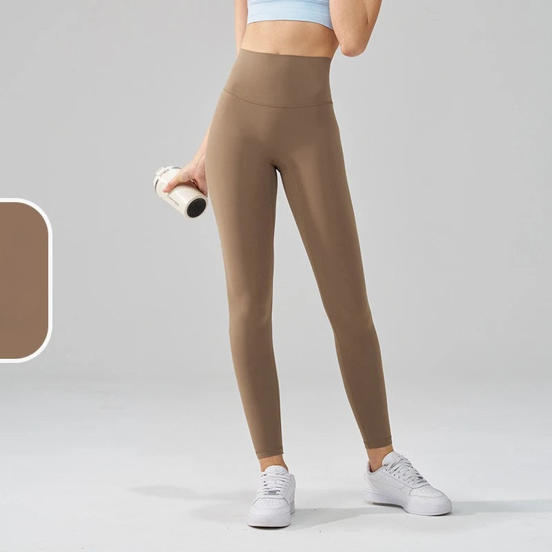 Women's 38 Colors Naked Feeling Yoga Leggings Women Sports Pants Tights Seamless Sport Femme Gym Leggins Workout Fitness Pants ATFH