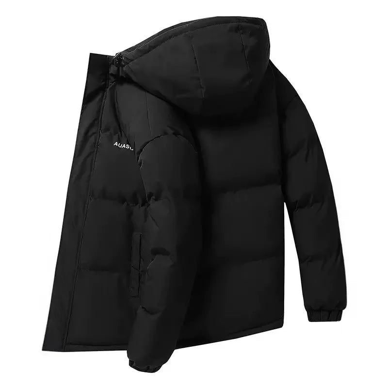 Winter Fashion Trend Windproof Thick Warm Cotton Jacket For Men's Casual Loose Sports Plus Large Size High-Quality Hooded Jacket