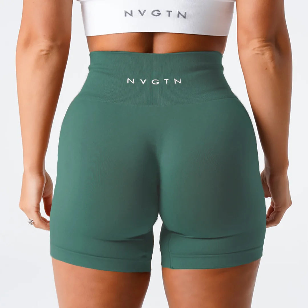 Cross-border seamless knitted yoga pants, outdoor sports shorts, high-waisted fitness leggings, women's three-quarter pants Tahsi Fashion House