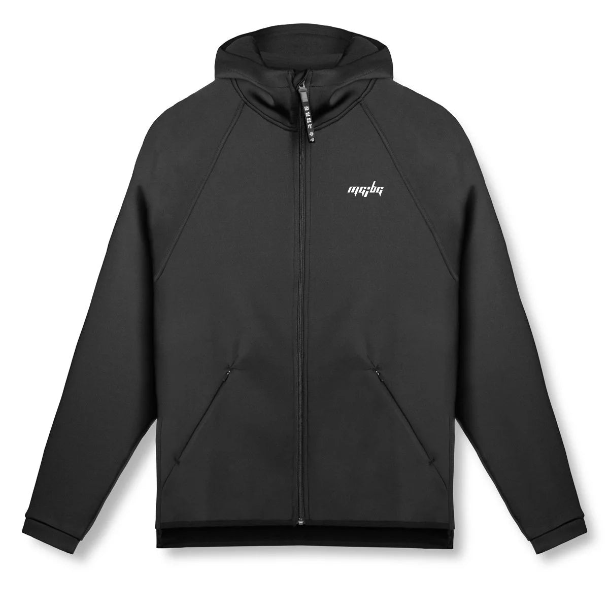 Men Sweater Jacket Spring and Autumn Windproof Zip Up Hooded Cardigan Zipper Casual Sports Coats with Hoody - ATFH