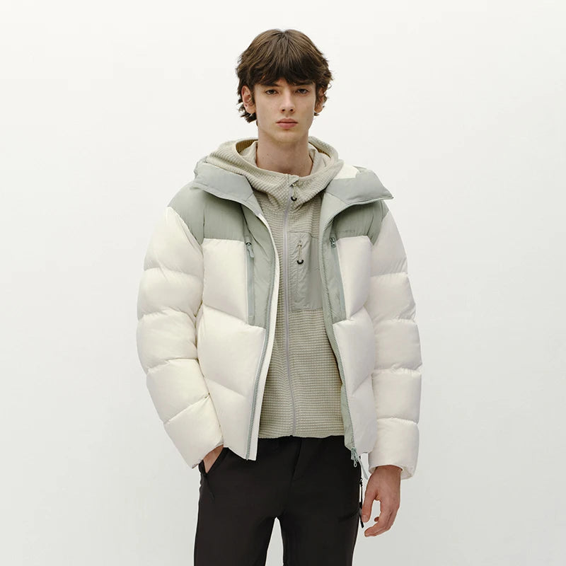 Semir Men Down Jacket Lightweight Build 90 Percent Down Fill Hooded Design Loose Fit Outdoor Style 2026 Winter Cold Weather