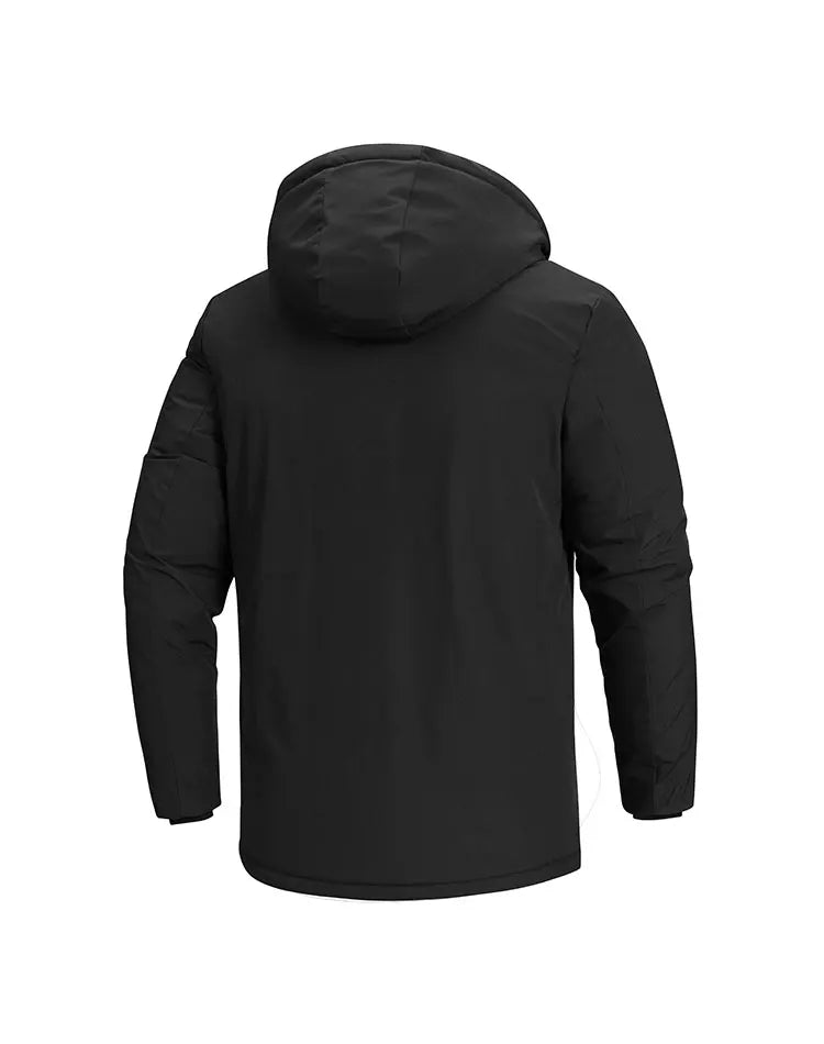 New Style Hooded Parkas Wind Proof Cold Proof Brand Mens Light Weight Parkas Korean Style Simple Jacket Warm Solid Color Coat