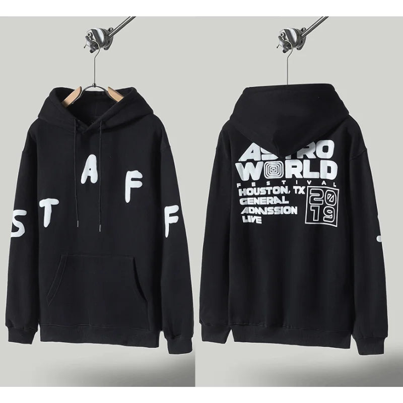 Cactus Jack Hoodies High-quality Casual Loose Skull Print Zipper Hooded Sweatshirt Jackets for Men Women Harajuku Streetwear - ATFH