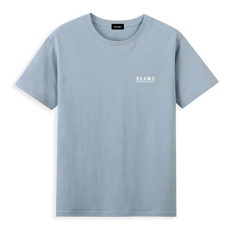 Japan Exports 25ss High-Quality Cotton T-Shirt Embroidered Logo Tees Couple Loose Short Sleeve Summer Casual O-Neck Tops ATFH