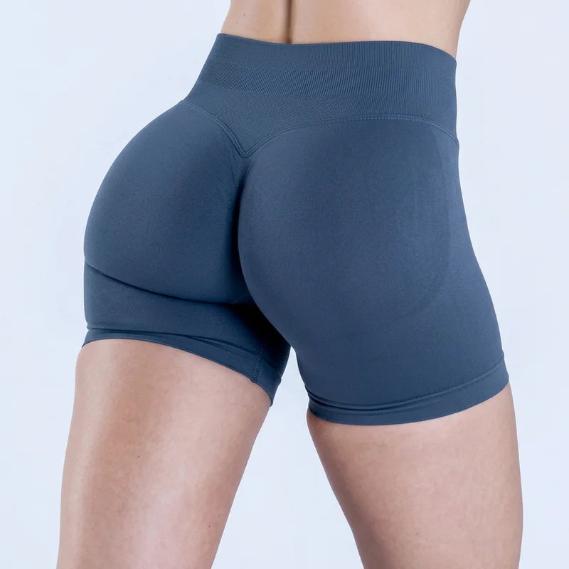 Seamless Yoga Workout Shorts for Women Low Waist Butt Lift Biker Shorts Gym Fitness Activewear Sports Training Shorts