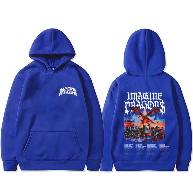 Imagine Dragons Band Loom World Tour 2026 Hoodie Men Women Rock Punk Gothic Streetwear Male Casual Oversized Pullover Hoodies - ATFH