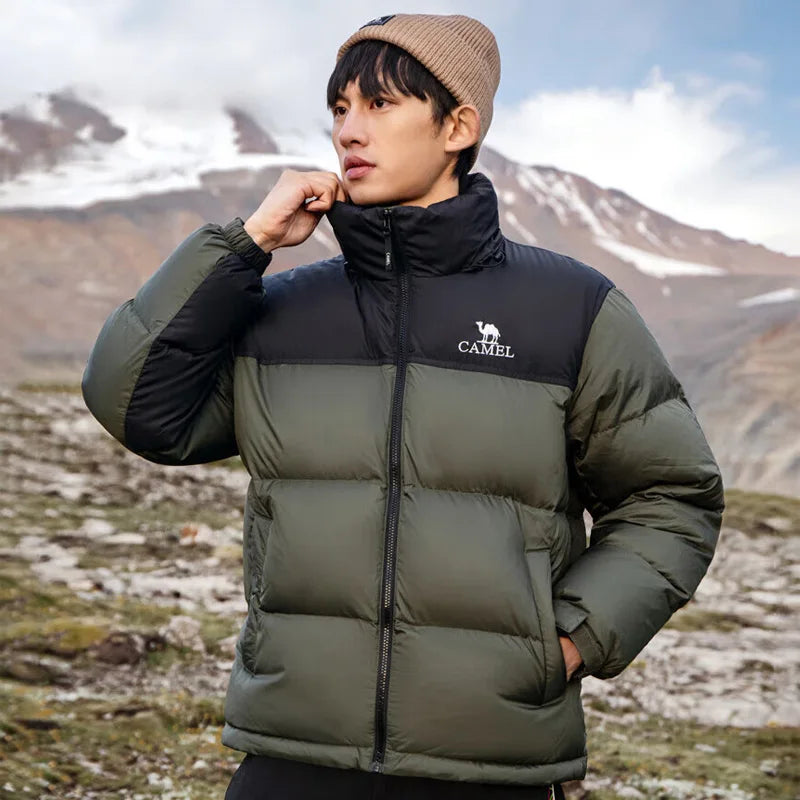 GOLDEN CAMEL Volcano Down Jackets Unisex 2.0 Thickened Waterproof Warm White Duck Puffer Jacket for Men and Women Winter Clothes