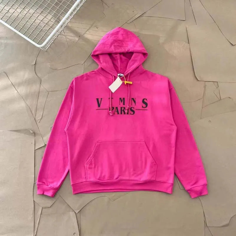Top Grade 1:1 VT For Seasons Collection Printed Women Men Hooded Sweatshirt Hoodies OversizedMen Cotton Hoodie Pullover - ATFH