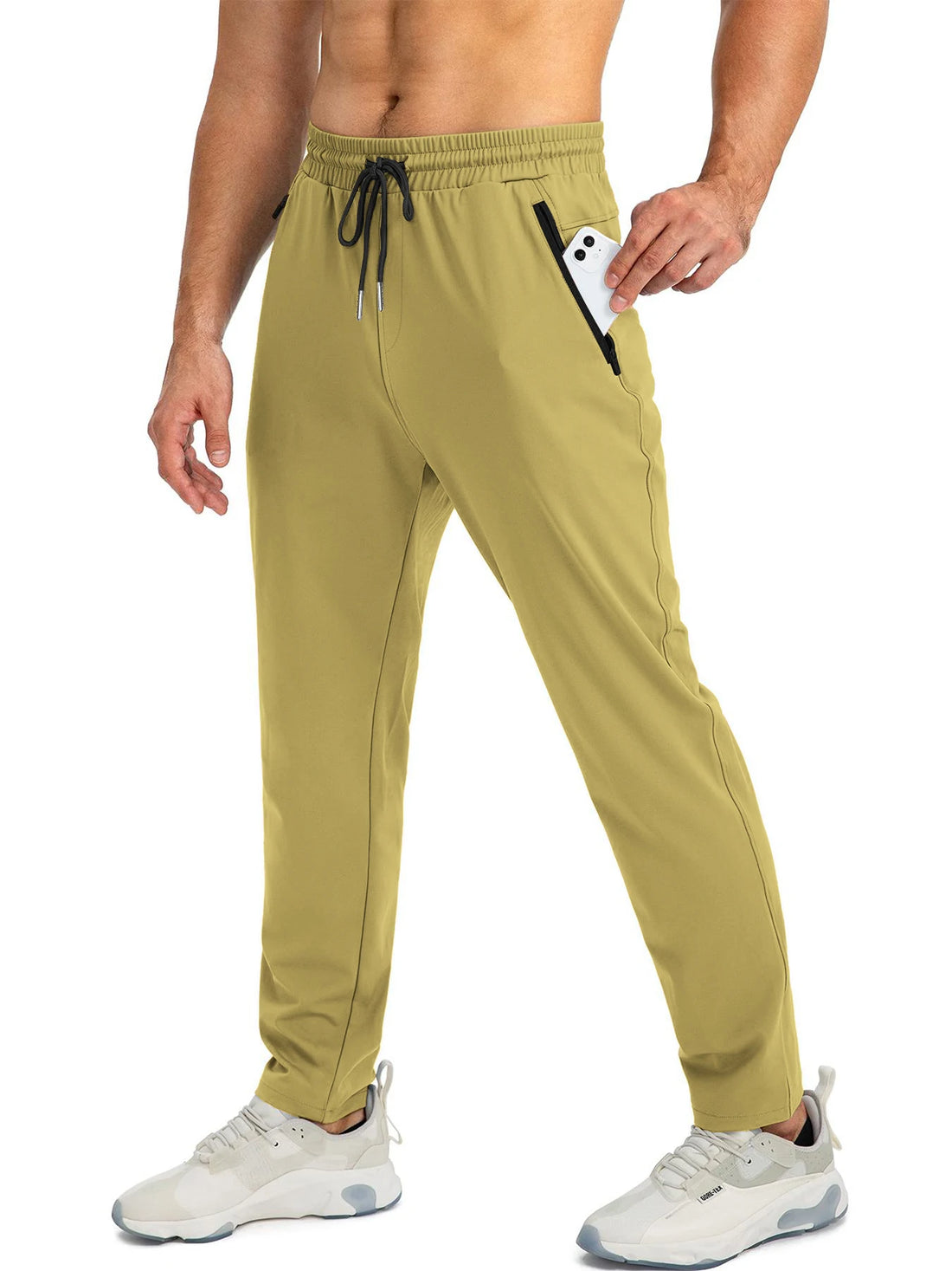Men's sports pants, quick drying, loose fit, spring and summer running, outdoor casual pants, workwear