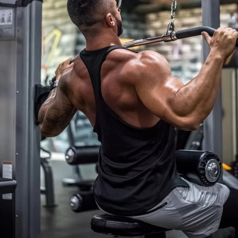 2026Men's Sleeveless Fitness Tank Top, Cotton Slim Fit Soft Gym Shirt, Bodybuilding Stringer Muscle Singlet for Intense Training
