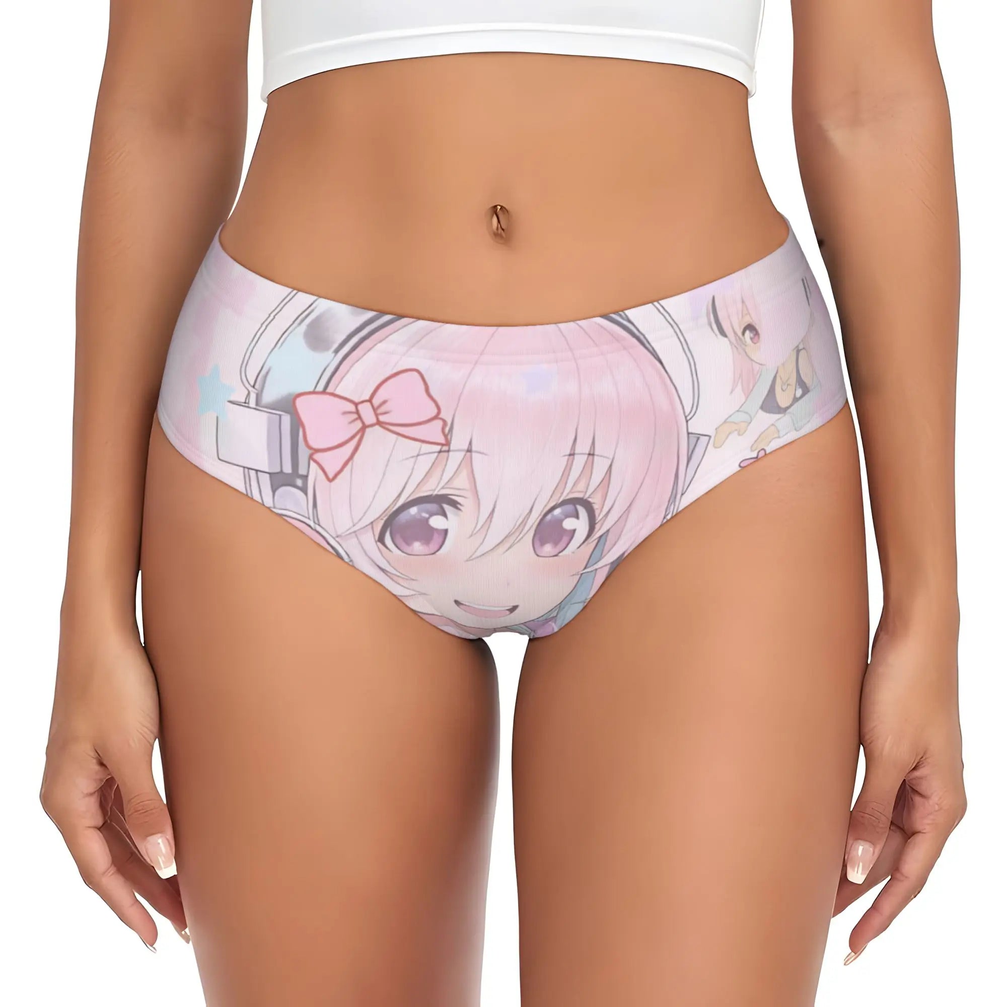 Super Sonico Anime Kawaii Girl Brief Panties Women Comfort Stretch  Underwear
