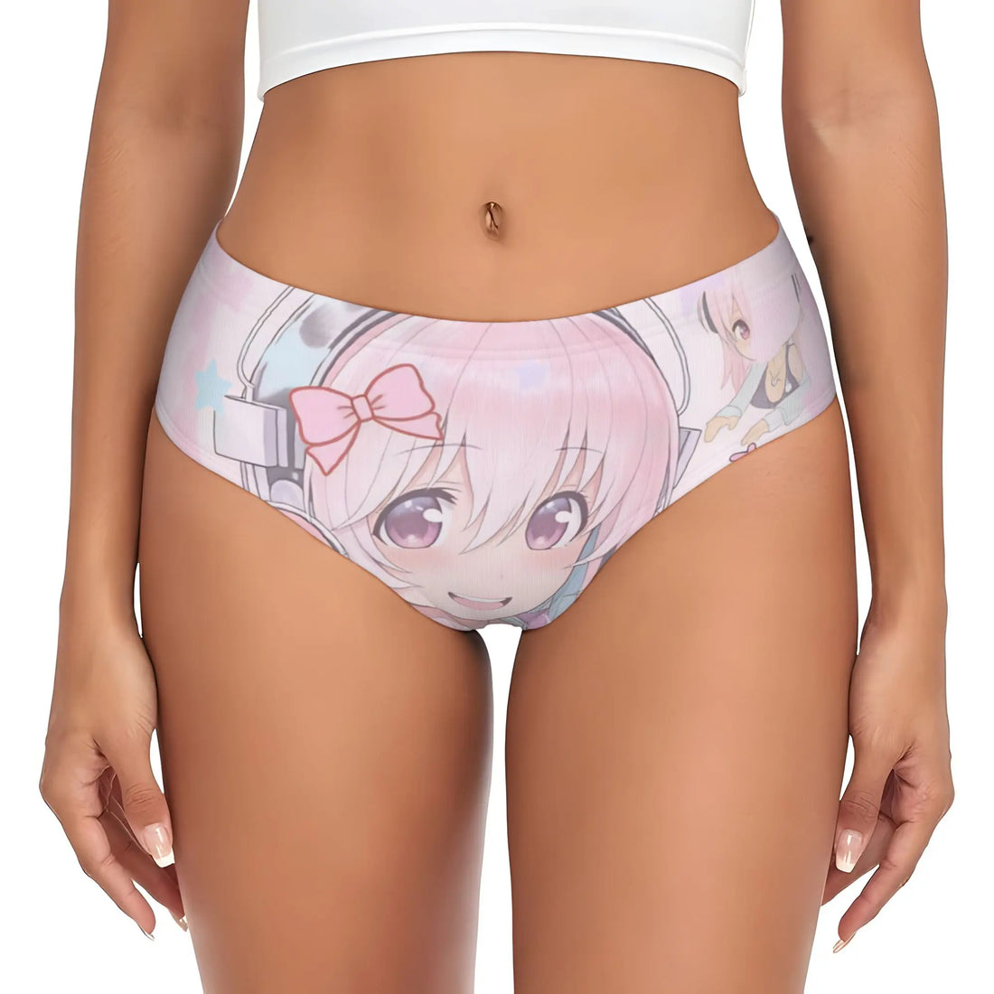 Super Sonico Anime Kawaii Girl Brief Panties Women Comfort Stretch  Underwear