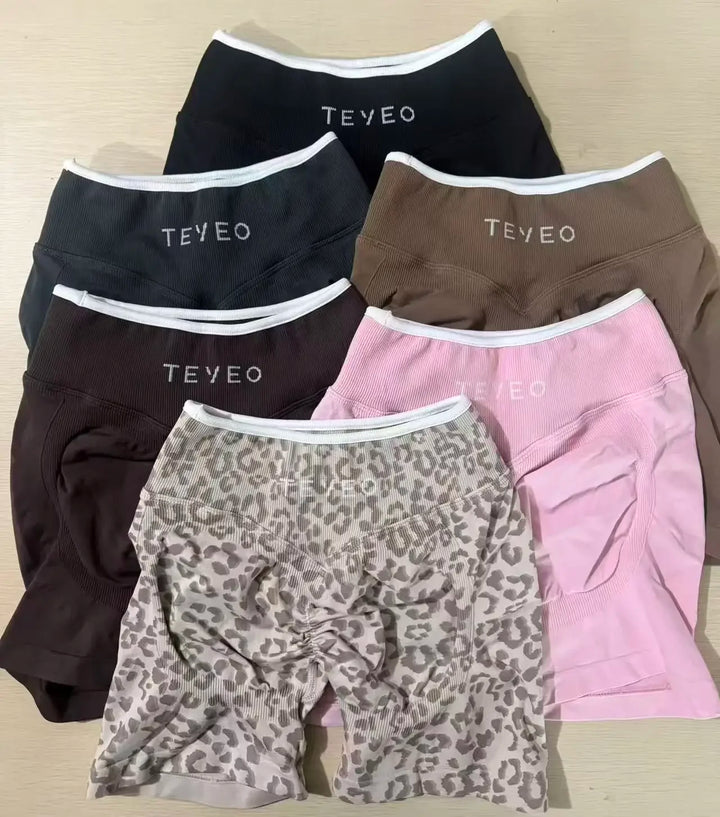 High Waist Sculpt Scrunch Shorts for Women Quick-Drying Sexy Peach Yoga Pants Running Sports Fitness Three-Point Design