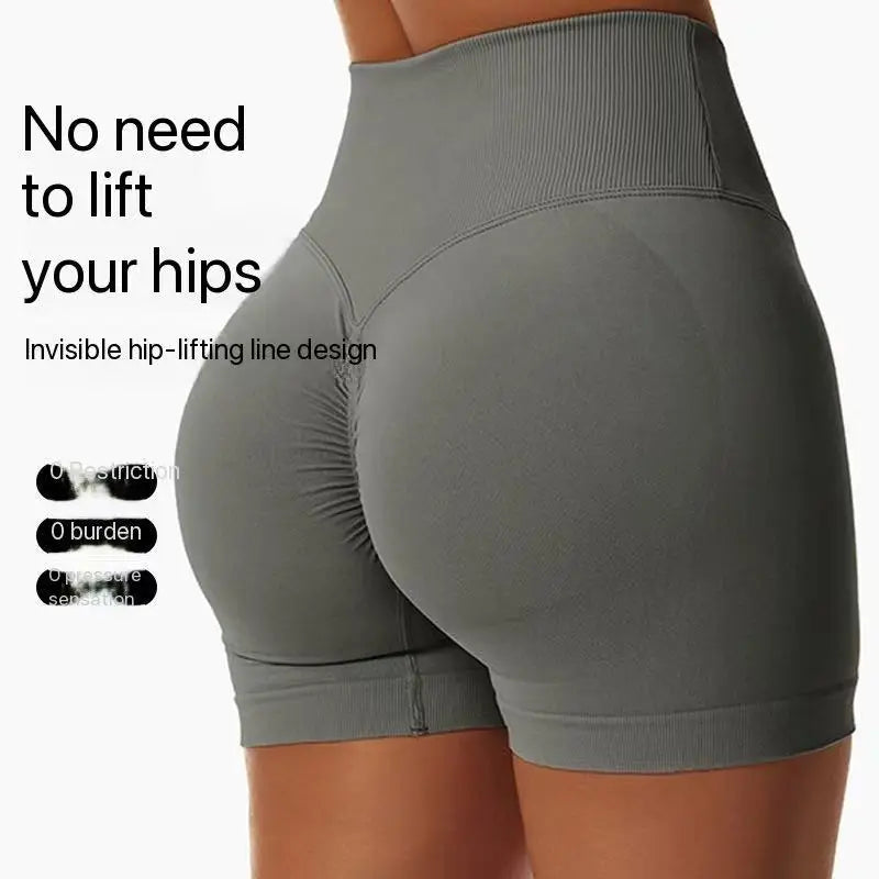 2026 New Women High Waist Seamless Yoga Shorts Butt Lift Compression Workout Shorts Stretch Gym Running Biker Shorts for Fitness Tahsi Fashion House