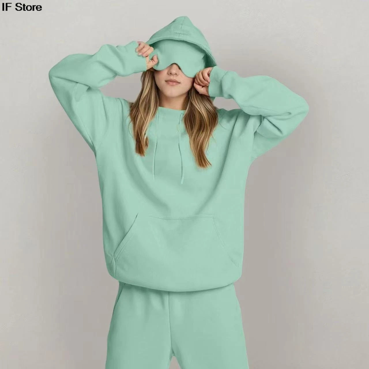 new style Eye mask hoodie y2k clothes man and women winter clothes Loose casual and fashionable sportswear Hoodie with eye mask - ATFH