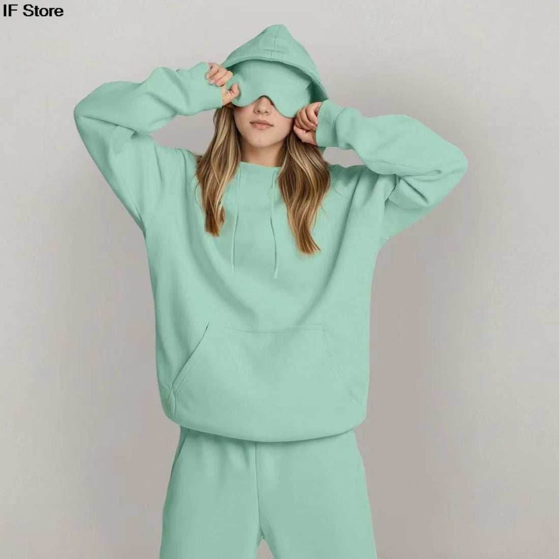 new style Eye mask hoodie y2k clothes man and women winter clothes Loose casual and fashionable sportswear Hoodie with eye mask - ATFH