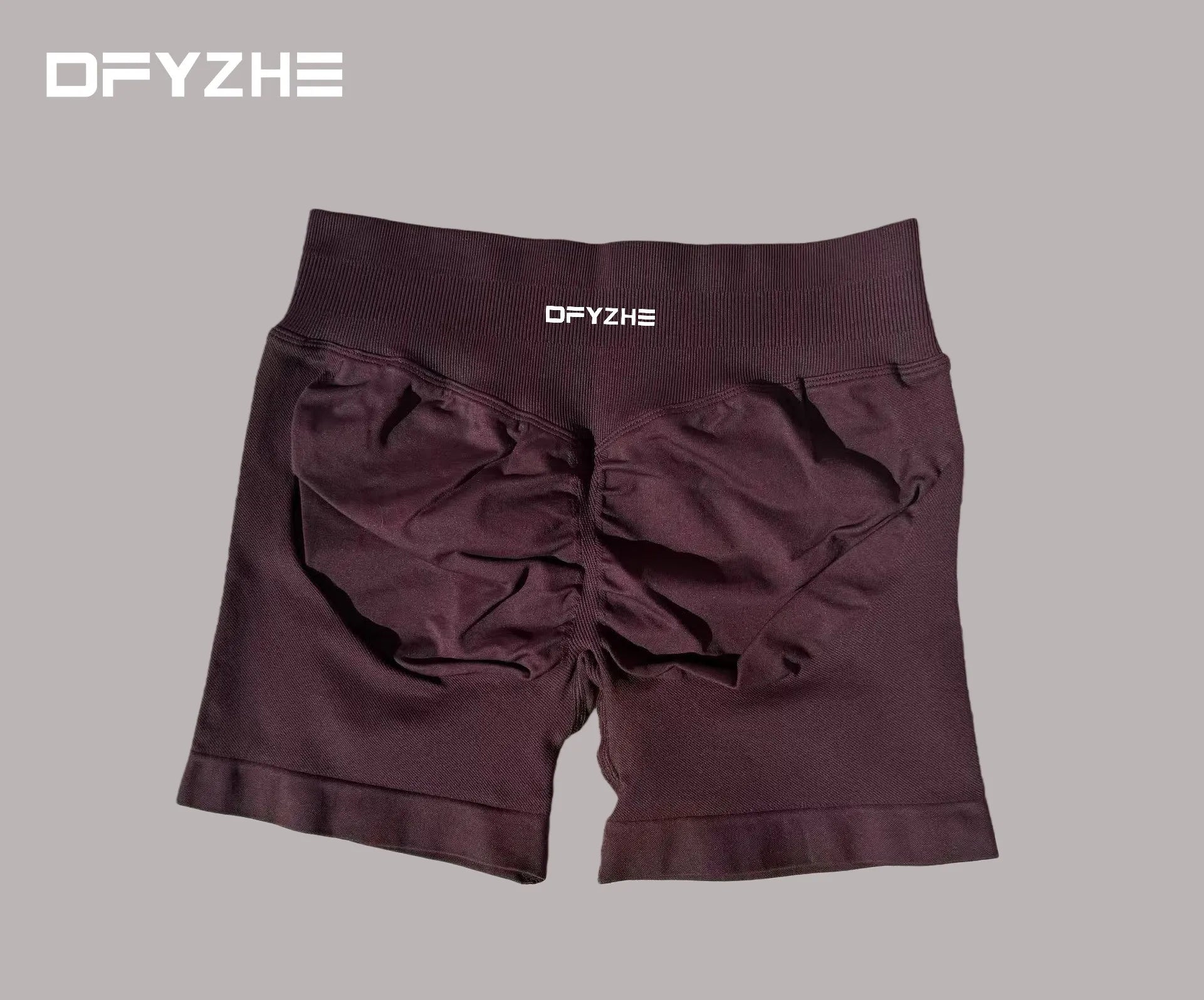 DFYZHE Women's Impact Shorts 4.5" – Seamless High Waist Ribbed Workout Shorts for Yoga Cycling & Fitness Tahsi Fashion House
