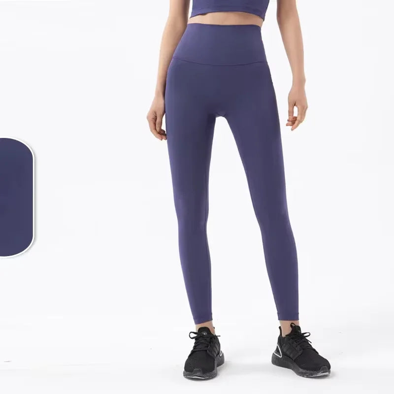 New 35 Colors Naked Feeling Yoga Pants High Waist Seamless Leggings Sport Women Fitness Gym Leggings With Pocket - ATFH