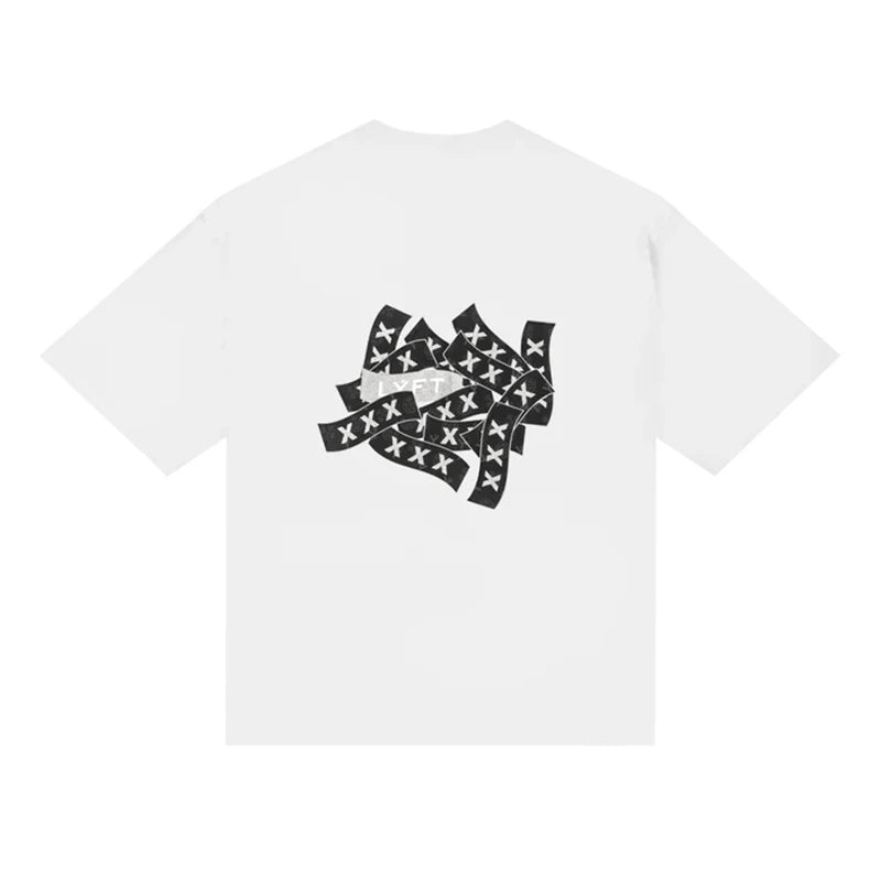 LYFT&XXX jointly Japan Brand Y2K Couple T-Shirts Men Street Fahion Oversize Loose Tee Hip Hop Harajuku Retro CBUM Unisex T Shirt ATFH