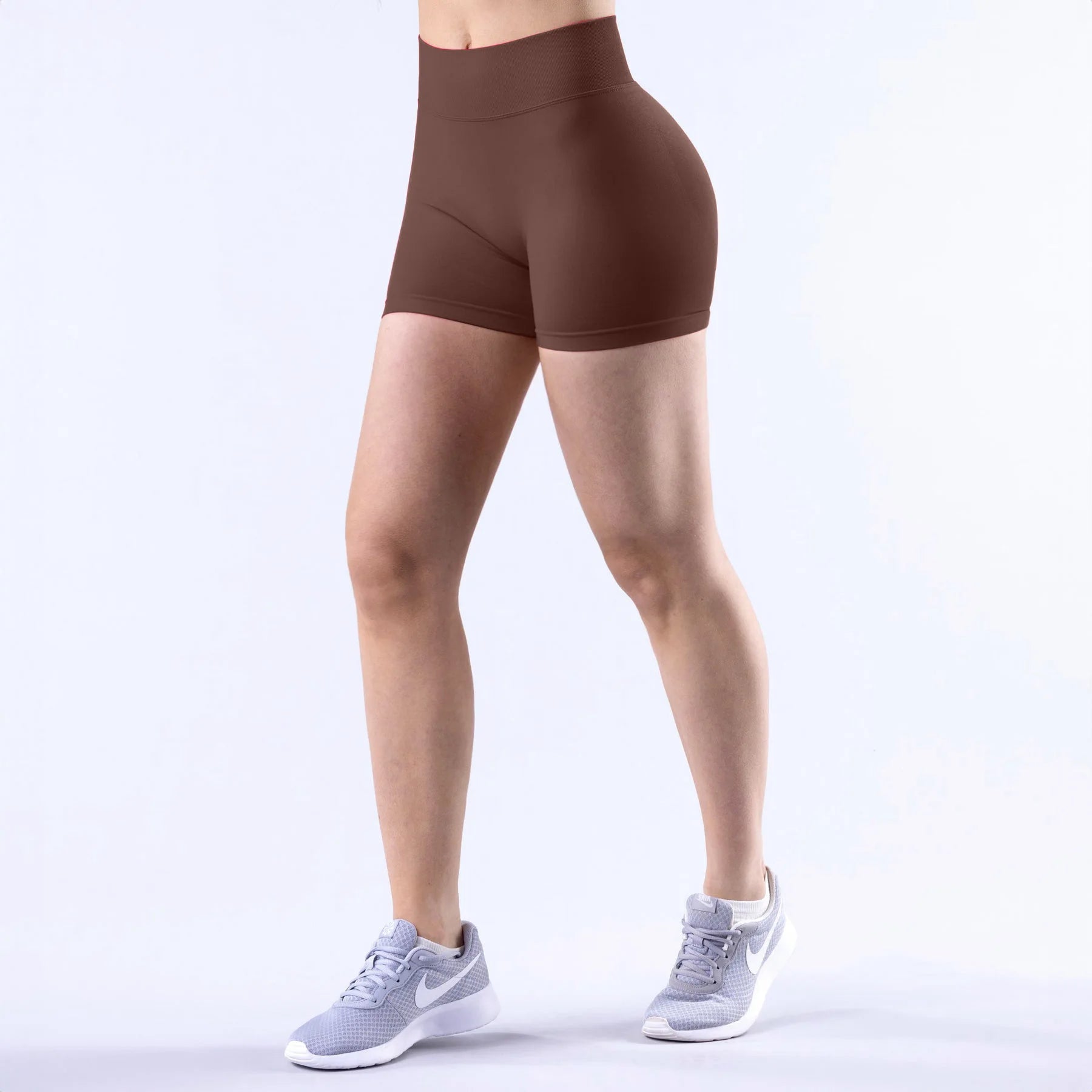 DYF Impact Seamless Sports Shorts Women Booty Yoga Shorts Quick Drying Fitness Tights Solid Workout Scrunch Customizable Lable