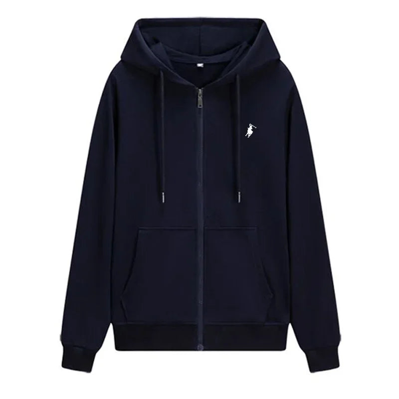 New Autumn Casual Men's Clothing: Long-sleeved Men's Jackets, Loose Zipper Jackets, Men's Outdoor Jogging and Fitness Jackets - ATFH