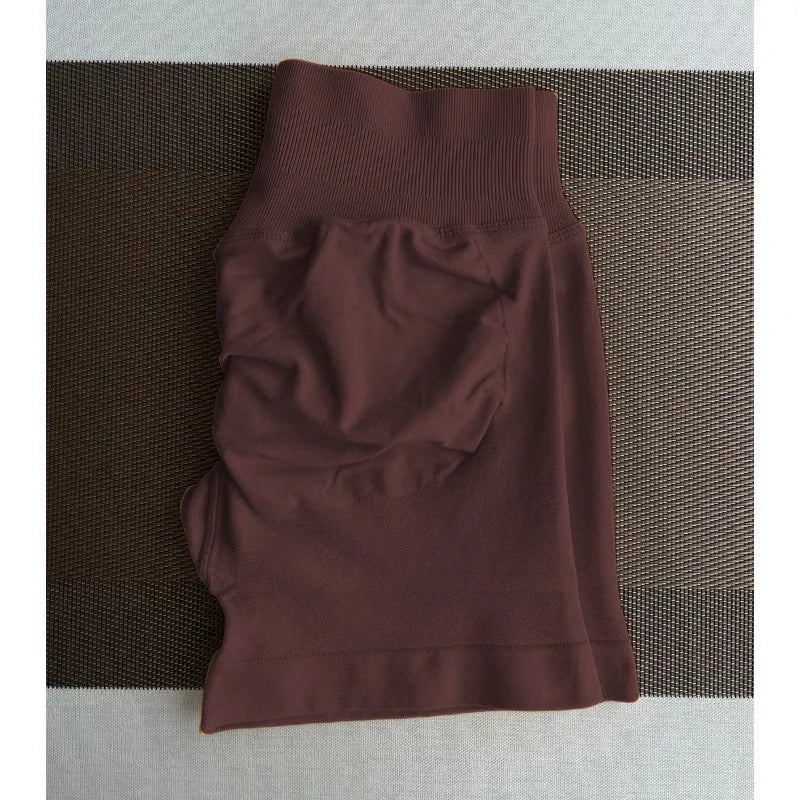 Women's High-Waisted Seamless Fitness Shorts: Tummy Control Compression, Butt-Lifting, High-Elastic Breathable, for YOGA