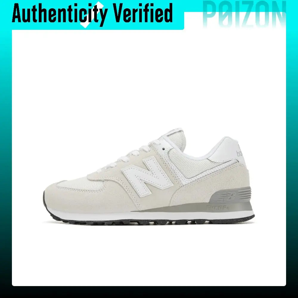 New Balance NB 574 Breathable Low-top Casual Running Shoes Unisex Light Gray ML574EVW