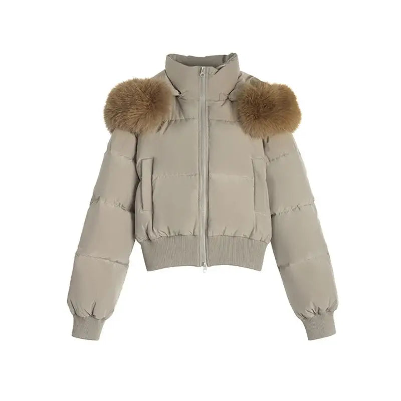Puffer Parkas Outdoor Womens Quilted Texture Stitched Surface Sewn Exterior Threaded Outside Needled External Embroidered Ladies ATFH