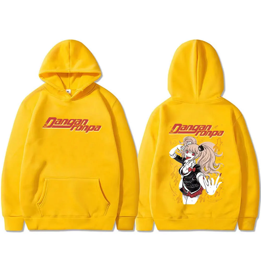 Anime Danganronpa Enoshima Junko Merch Hoodie Men Women Casual Fleece Cotton Pullover Unisex Manga Cosplay Oversized Streetwear - ATFH